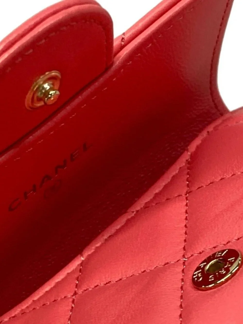CHANEL Mini Matelasse Pink Lambskin Bum Bag Gold hardware